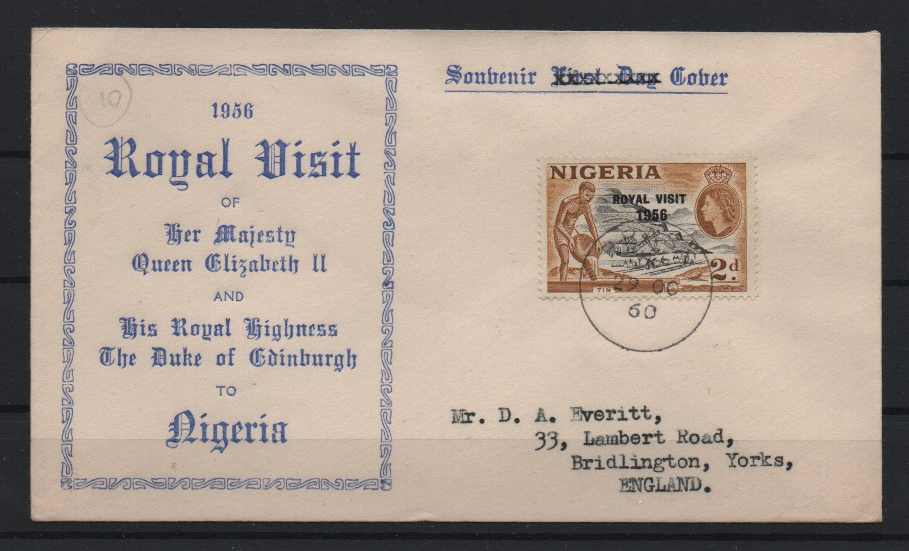 Alle Briefmarken: Nigeria Briefli 1960 – Gebraucht aus Ebikon von bowito