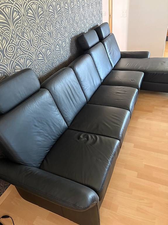 Divani: Schwarzes Ledersofa – Usato da Mülligen venduto da onetobias00