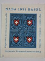 FDC Block NABA 1971 Basel gestempelt Helvetia #8