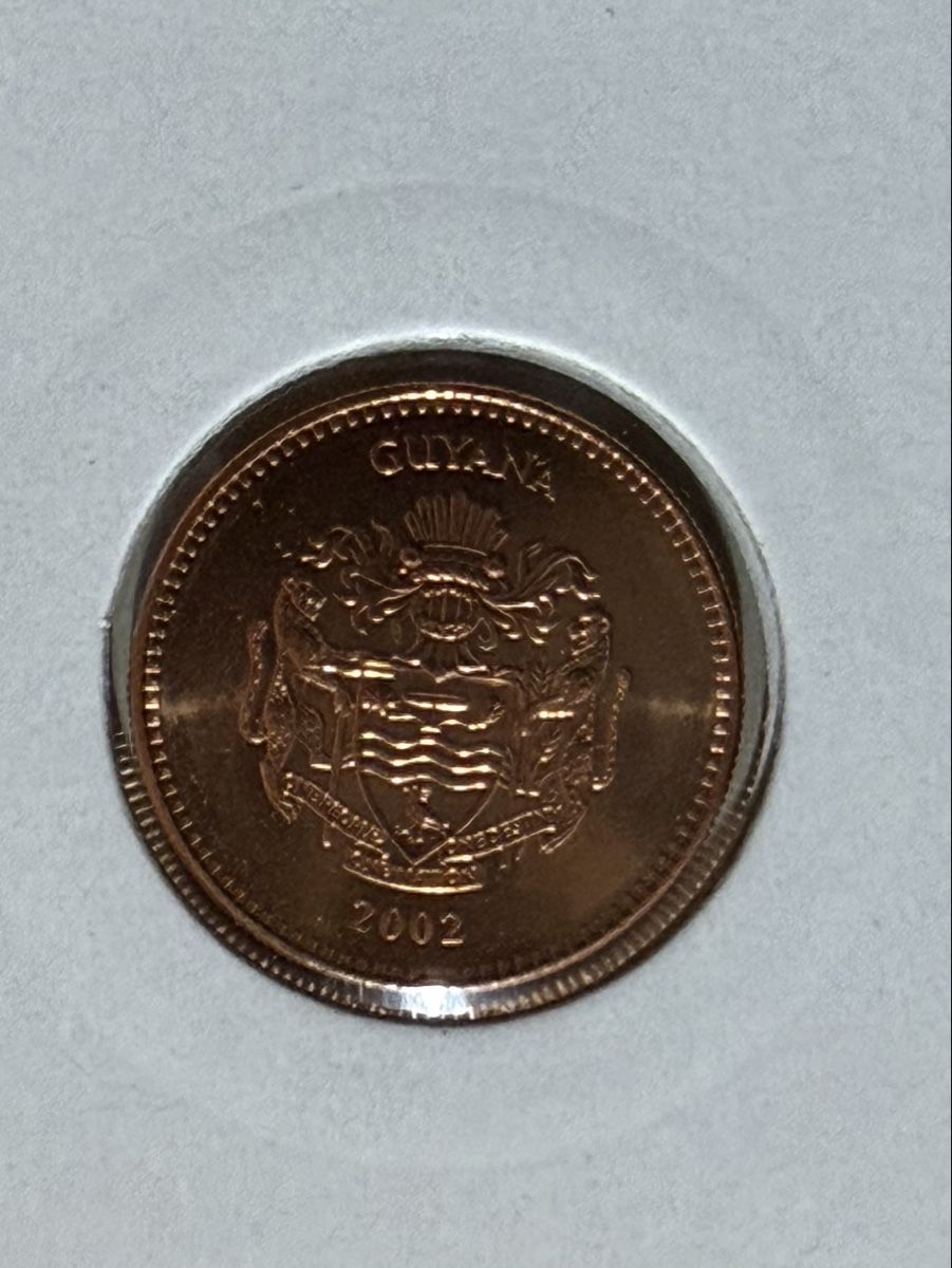 Toutes les monnaies: Guyana - 5 dollars - 2002 – D'occasion à Payerne par Mike1682 1