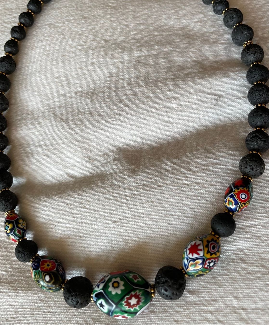 Catenine: Collier  mit antiken Millefioriperlen – Usato da Zürich venduto da aannnnaa48 1