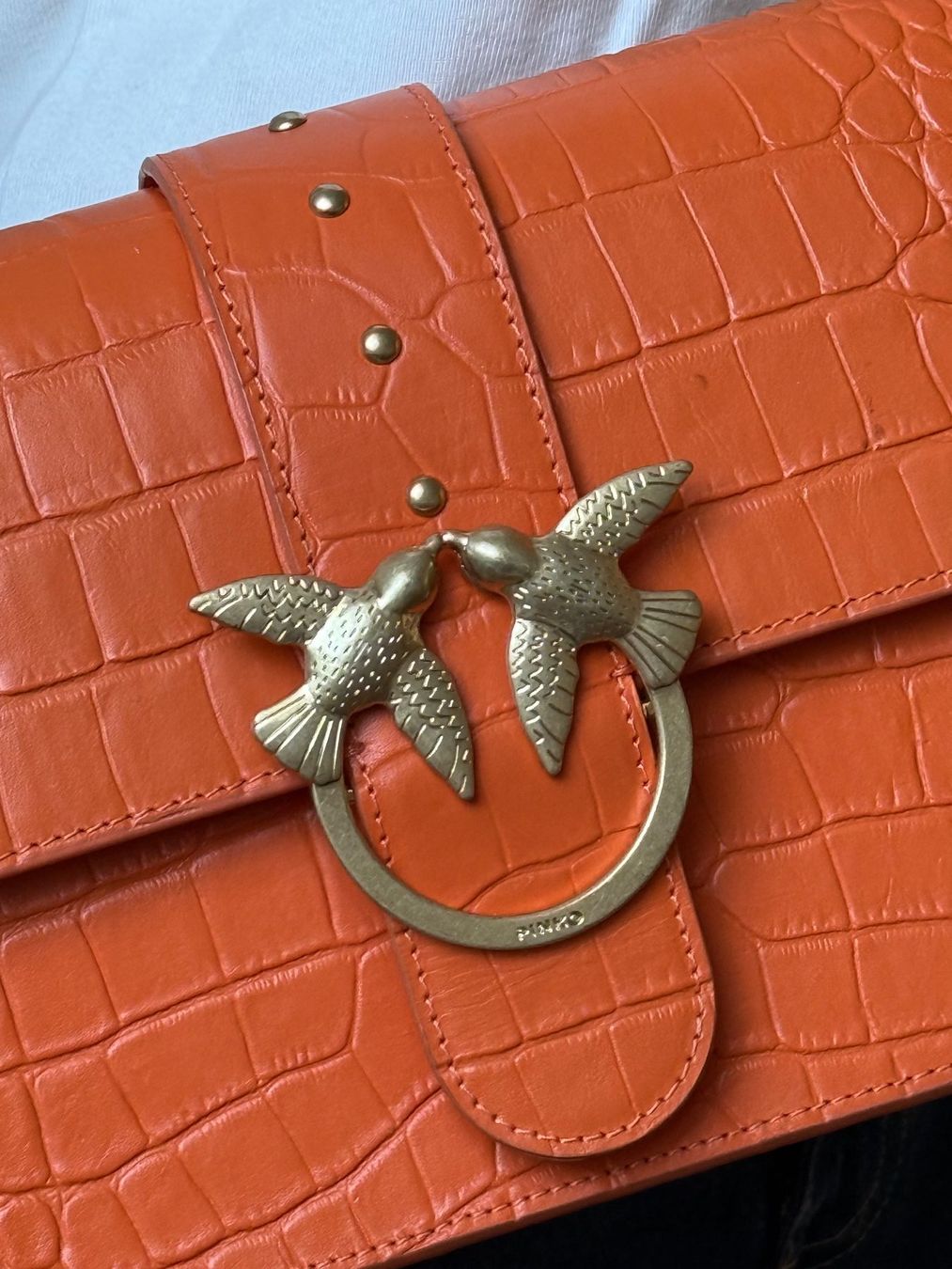 Pinko Borse da donna: PINKO Handtasche croco orange – Usato da Endingen venduto da lisous.closet 3