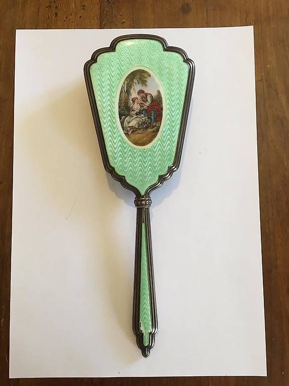 Altro per la cura del corpo: Antik Badezimmer-Set Emaille und Silber 935 – Usato da Lugano venduto da Emi.2798 1