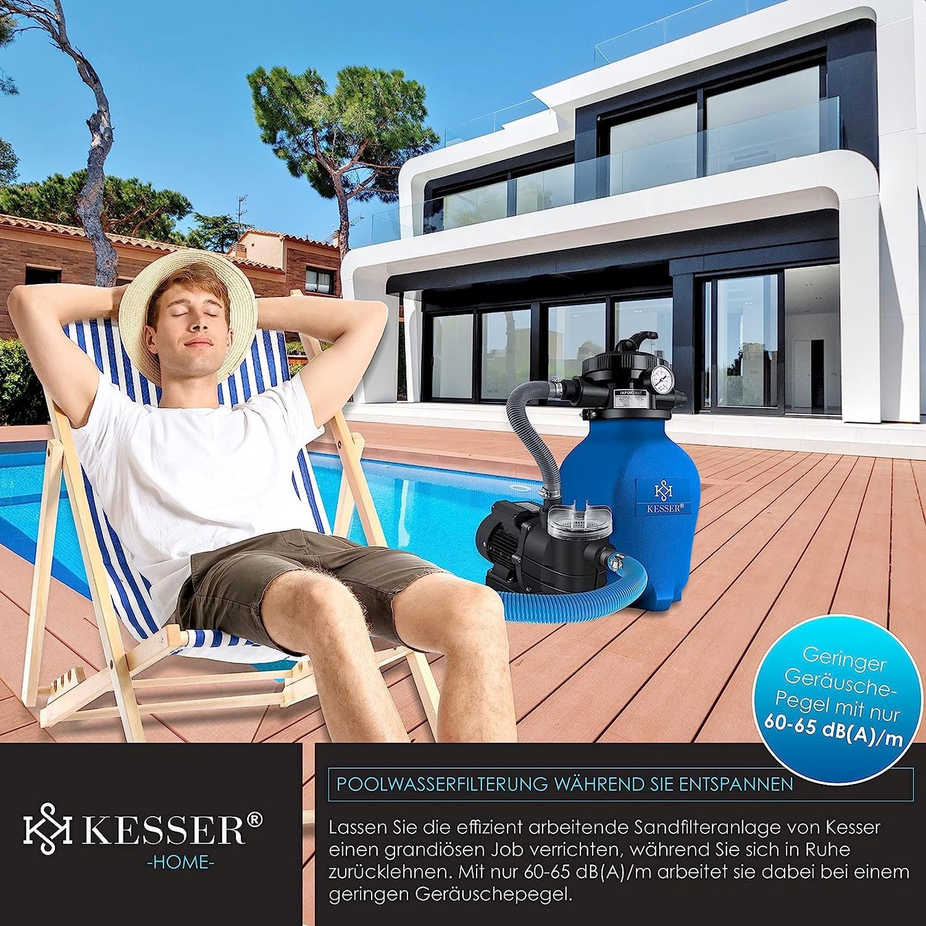 Piscine: Sandfilteranlage 10200 L/h 400W blau – Nuovo e nell'imballaggio originale da Bottighofen venduto da zaap 6