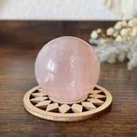 ✲ Rosenquarz Kugel ✲ Ø 36mm / 65g Rose Quartz Sphere