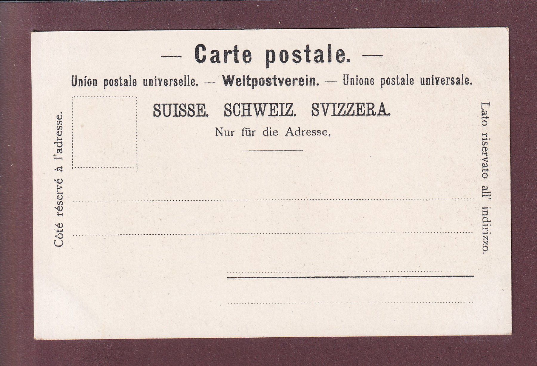 Ansichtskarten: WEGGIS am Vierwaldstättersee - 1900 – Gebraucht aus Pully von nicecards 1