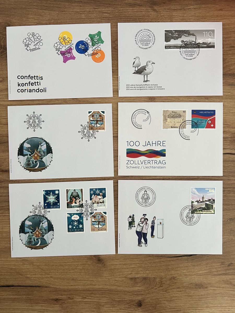 Alle Briefmarken: 13Stk. CH FDC von 2023 – Neu (gemäss Beschreibung) aus Braunau von Desil2511 1