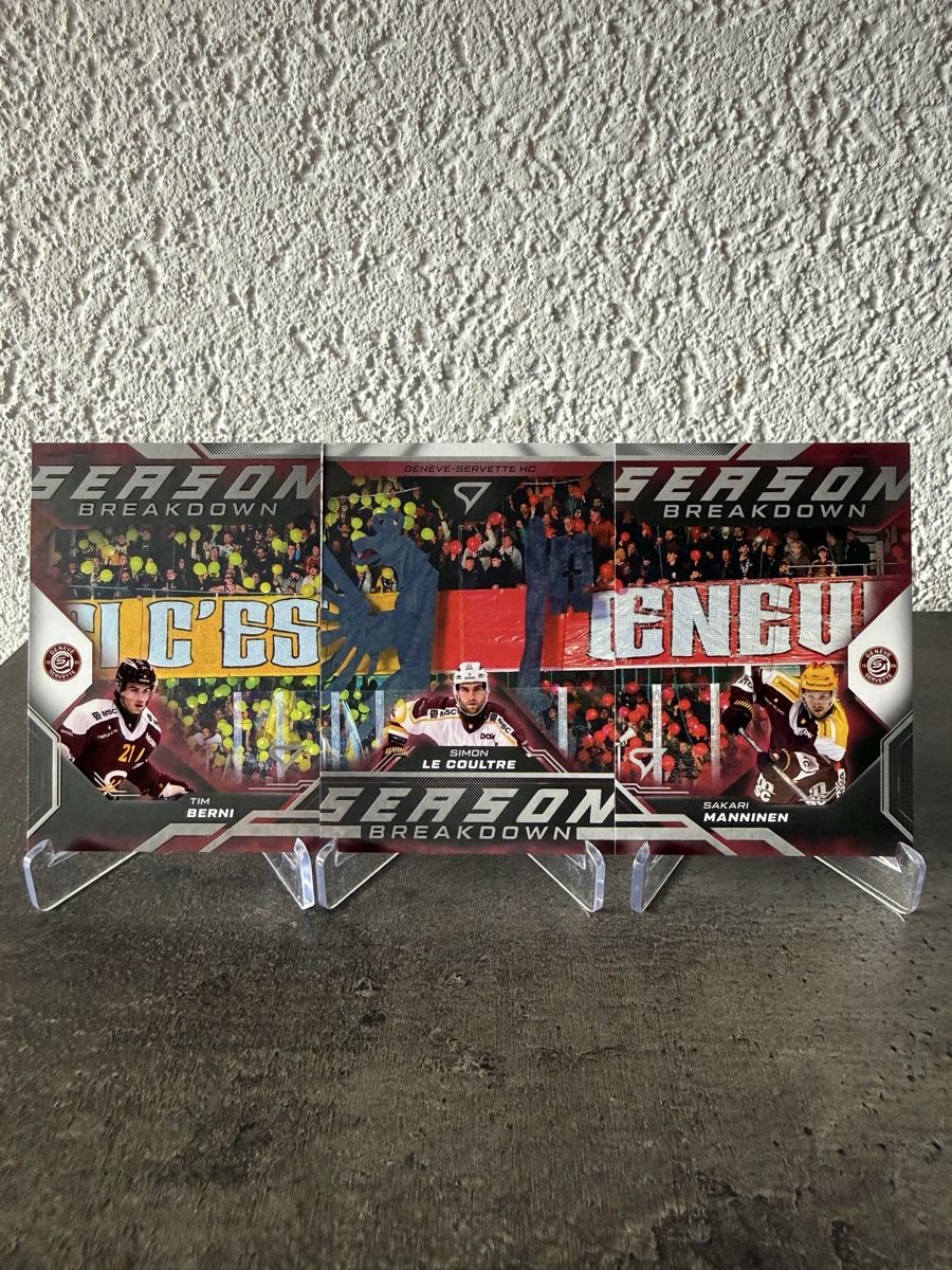Sportzoo Sammelbilder & Trading cards: Season Breakdown - Genève Servette  – Neu und originalverpackt aus Réchy von Leeroy1998