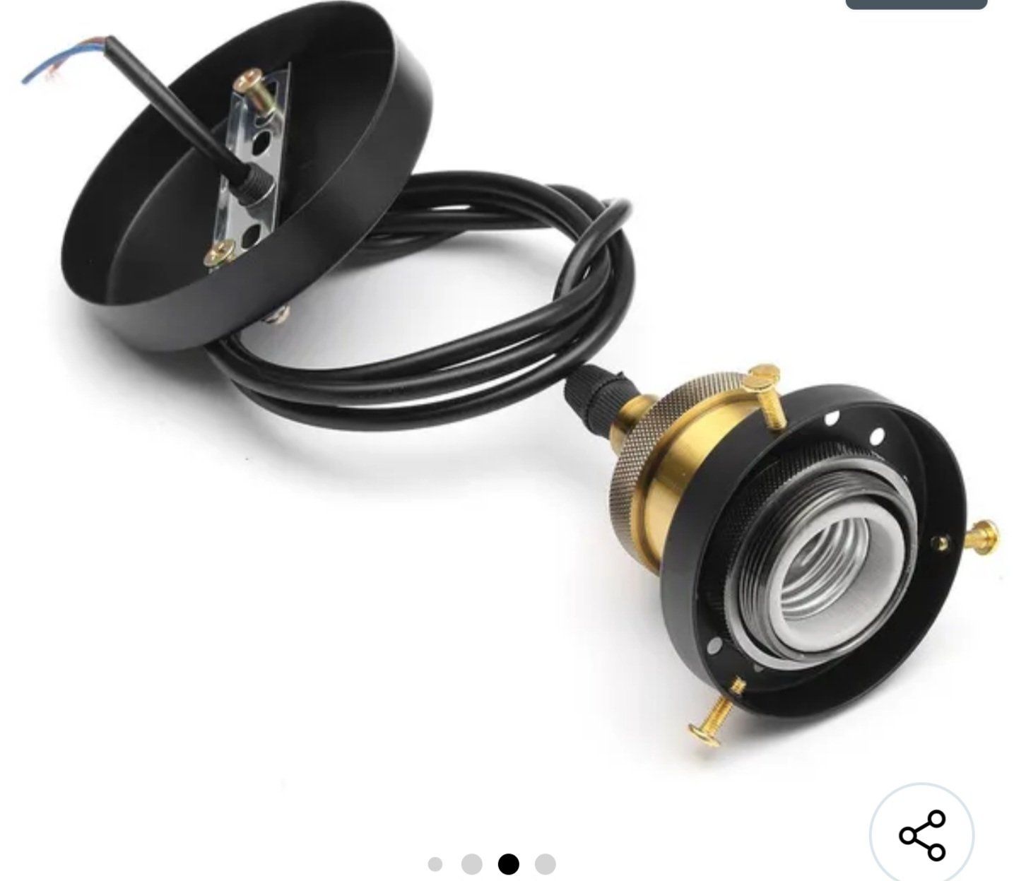 Lustres & lampes de plafonds: Deckenlampe Rustikal Metall E27 – Neuf (Voir description) à St. German par SchlufiPeter86 3