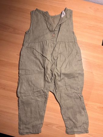 Matona Kinder Strampler Grösse 80-86 Leinen Khaki Zustand...