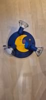 Deckenlampe Kinderzimmer Mond Motiv 3 Spots blau gebraucht