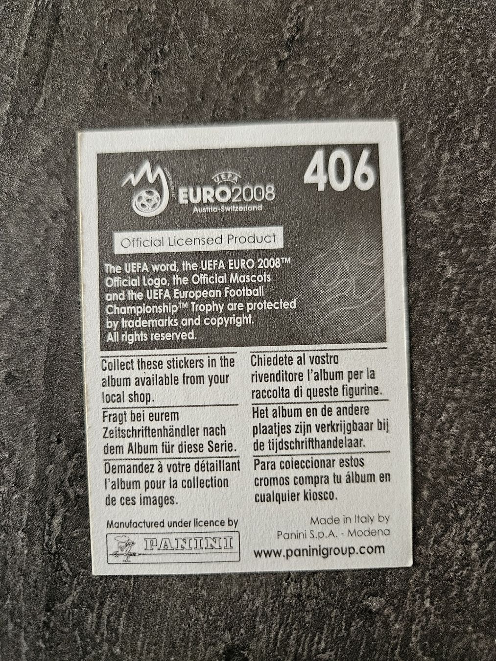 Panini Carte collezionabili: Zlatan Ibrahimovic Euro 2008 – Usato da Aarau venduto da san_pb85 1