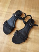 Schicke, schwarze Sandalen, Grösse 39