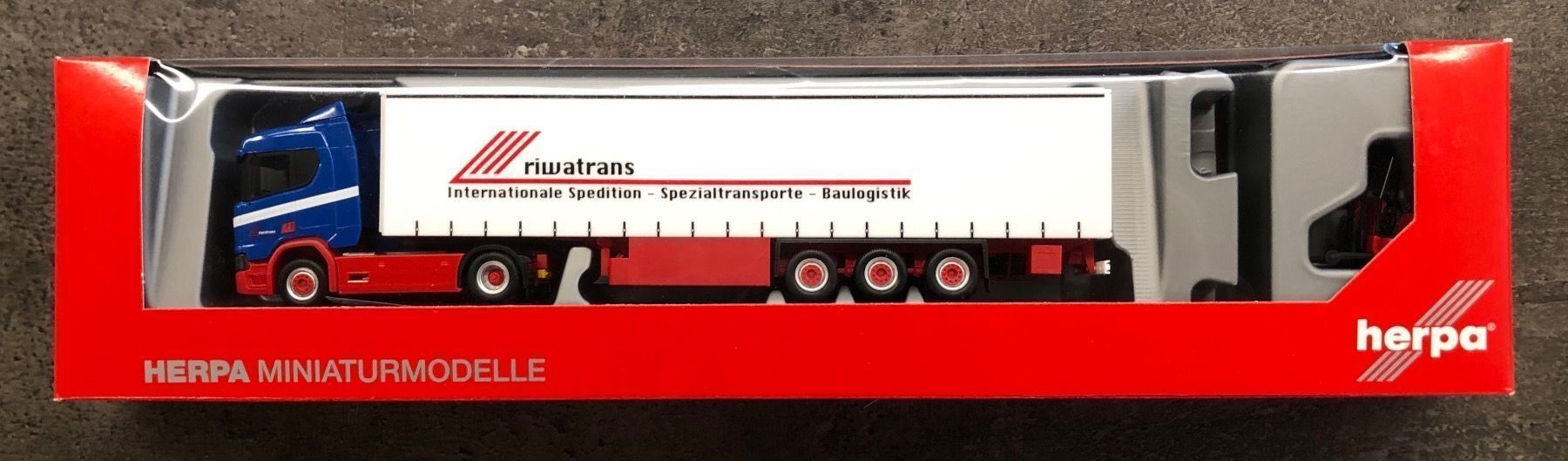 Herpa Kit di modellismo & Modellini statici: Herpa 307895 "Riwatrans" – Nuovo e nell'imballaggio originale da Sursee venduto da Toni-SpielSursee