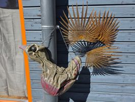 Dekoration Vogel Pappmaché Figur Skulptur