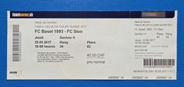 Ticket Cupfinal 2017, FC Basel - FC Sion