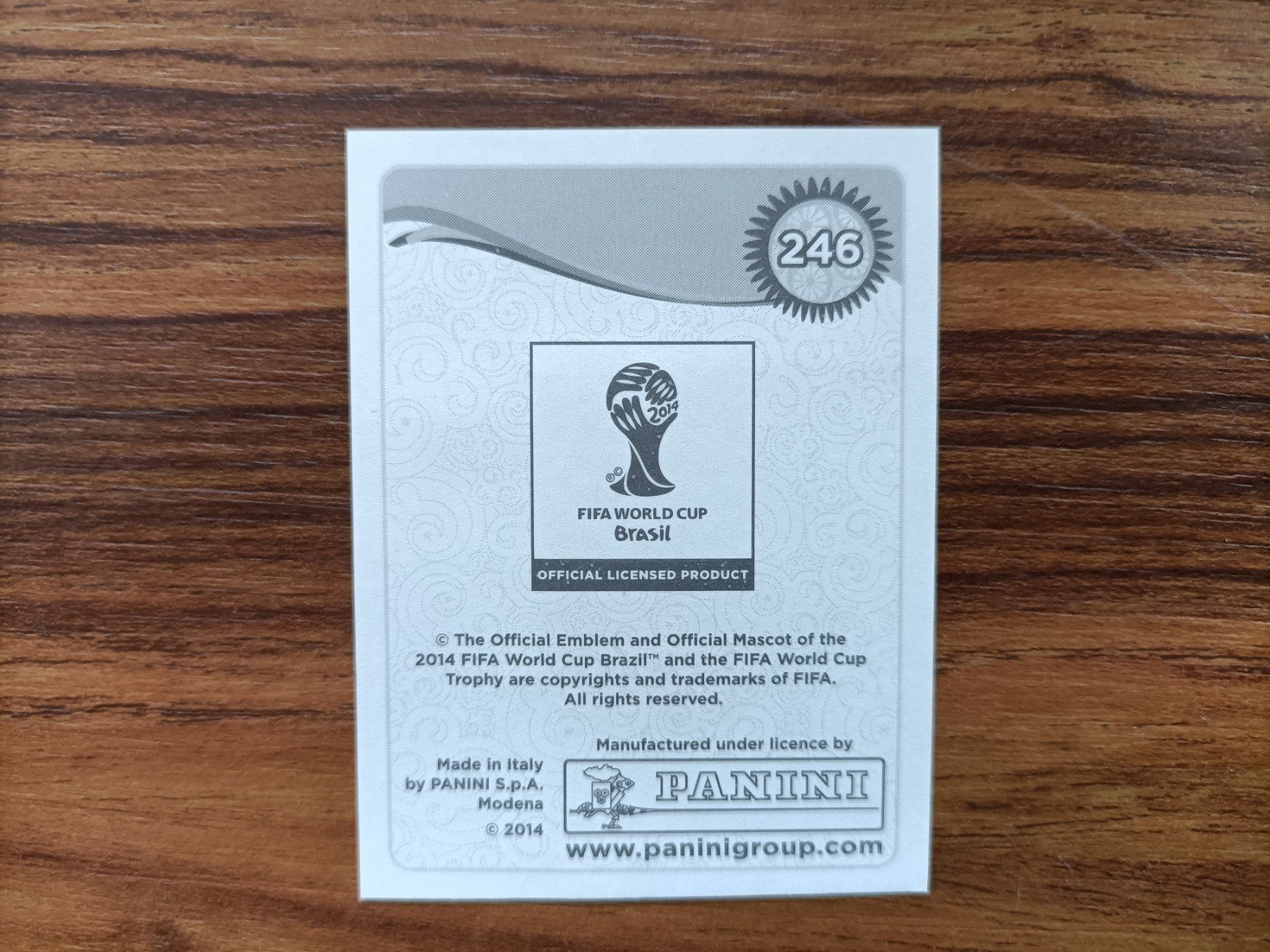 Panini Carte collezionabili: WM 2014 Nr. 246 – Nuovo (secondo la descrizione) da Hittnau venduto da stamps_and_coins 1