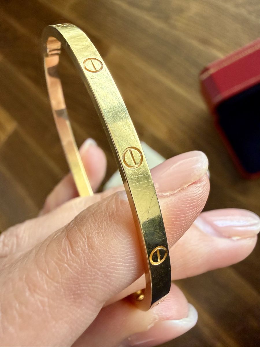 Cartier Bracciali & Braccialetti: Cartier Lovebracelet small Gr. 17 – Usato da Zürich venduto da tinaaaa 3