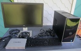 Dell Inspiron 3847 - 1 TB SSD - 23 Zoll Monitor+Zubehör