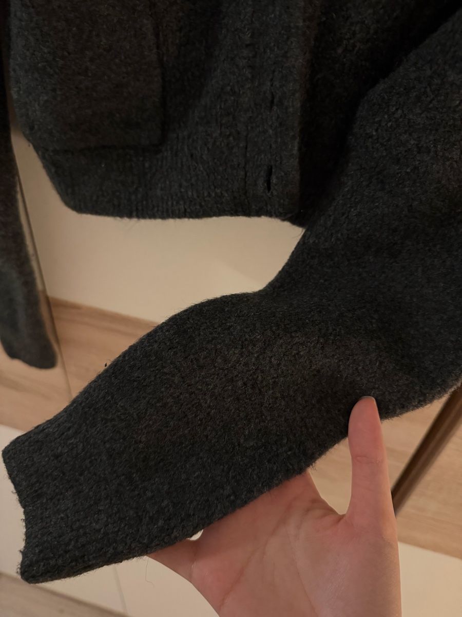 Zara Giacche: Zara Grey Cropped Cardigan Sweater Size S – Usato da Luzern venduto da ang_vgh6 2