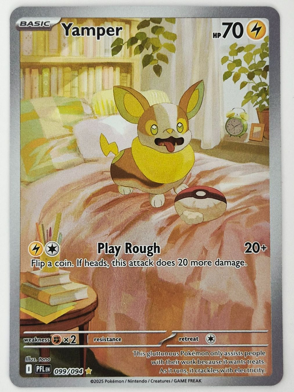 Pokémon Carte collezionabili: Yamper / Voldi / Phantasmal Flames / PFL 099 – Nuovo (secondo la descrizione) da Arni AG venduto da PokemonCardsStore
