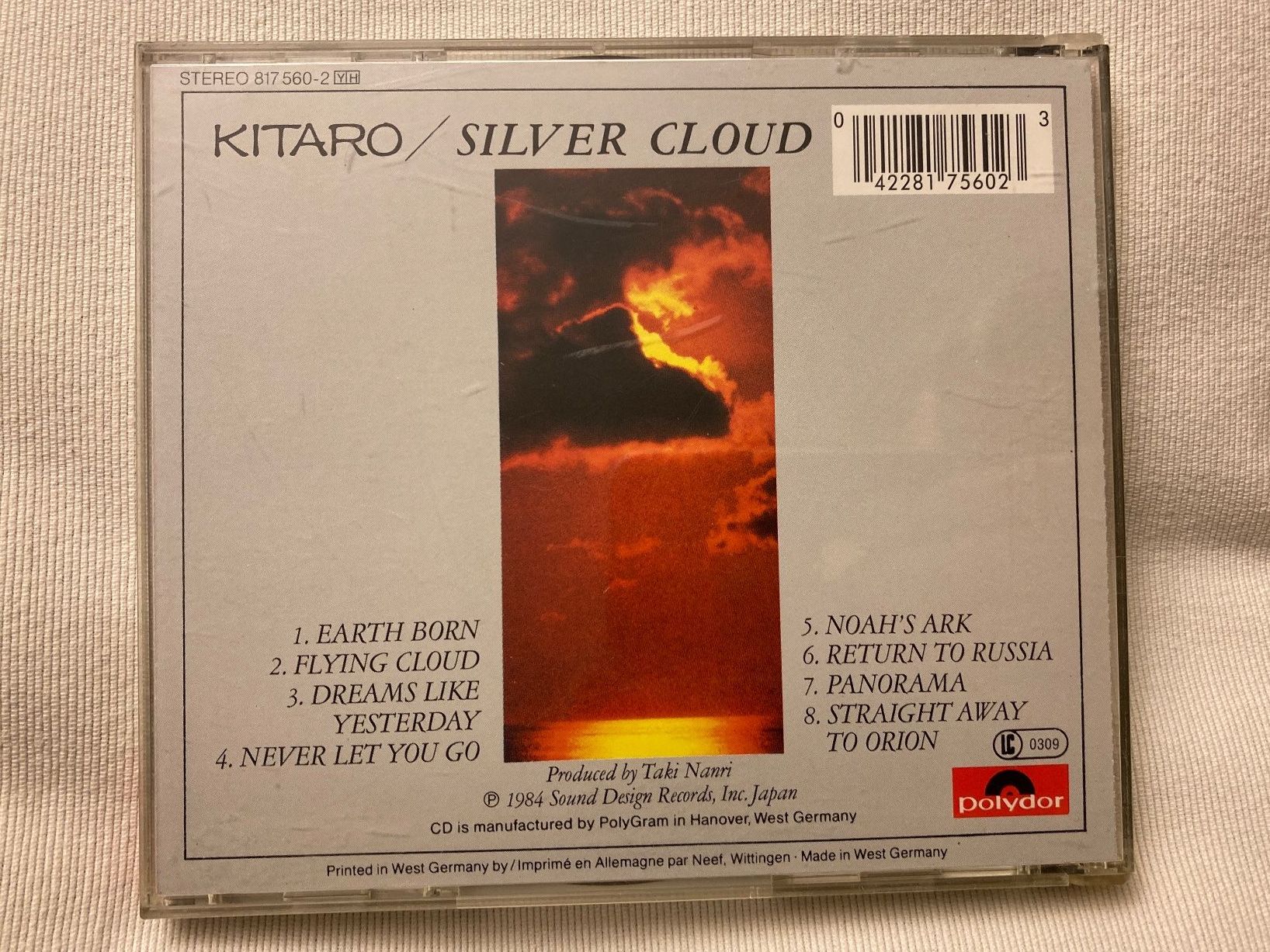 CD: CD, Kitaro, Silver Cloud – Usato da Baden venduto da Yoyo1 1