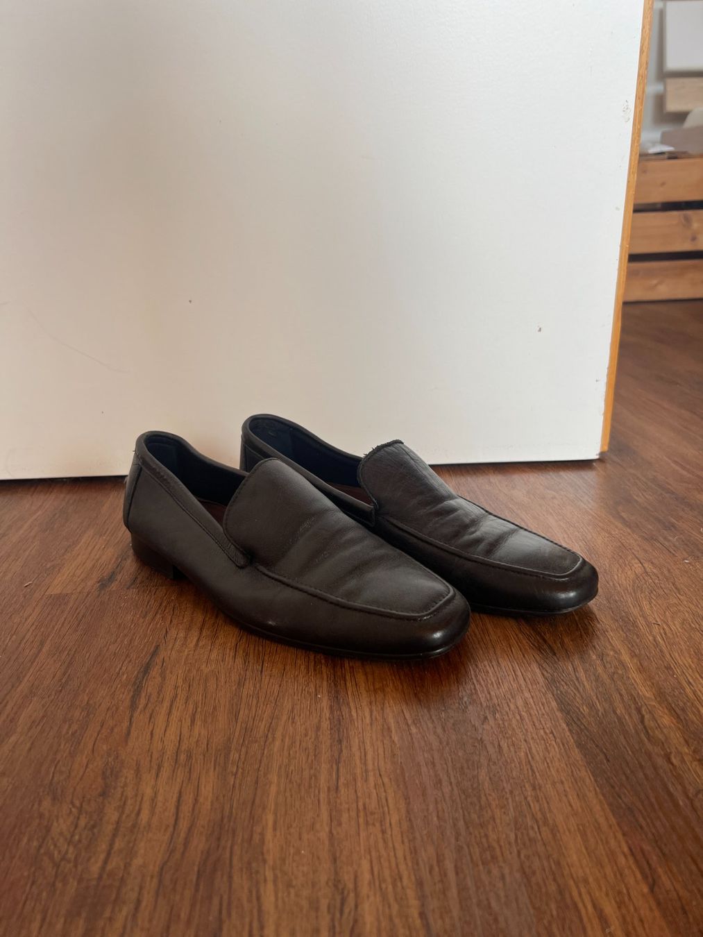 Scarpe da uomo: schwarze Leder Mokassins Gr. 42 – Usato da Koppigen venduto da sar_y8bn