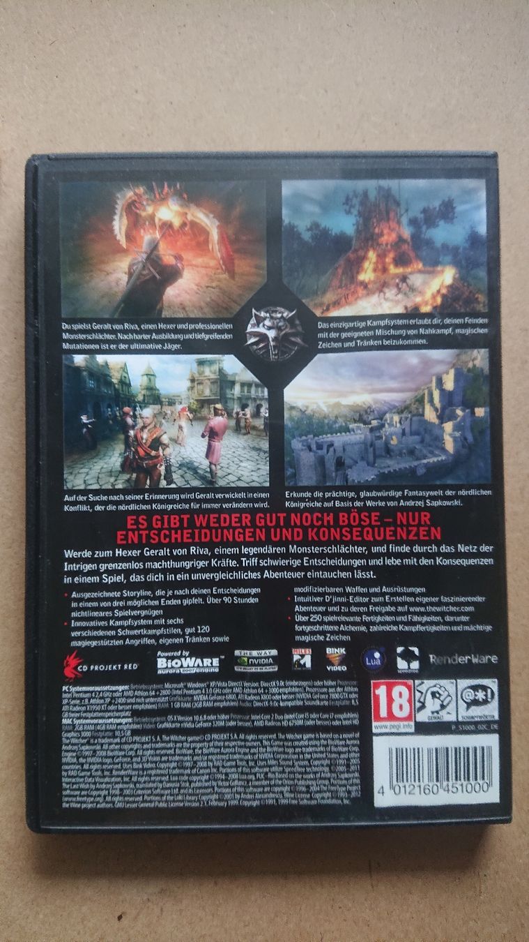 Giochi: The Witcher Enhanced Edition PC  – Usato da Chur venduto da FreakofRarity 2