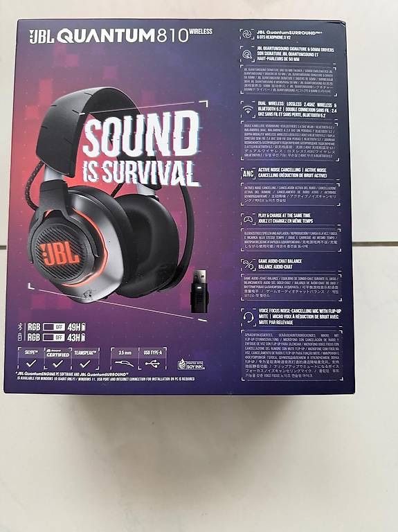 JBL Cuffie: JBL Quantum 810 Wireless Gaming Headset mit Garantie – Nuovo (secondo la descrizione) da Biel-Benken BL venduto da Cold334 4