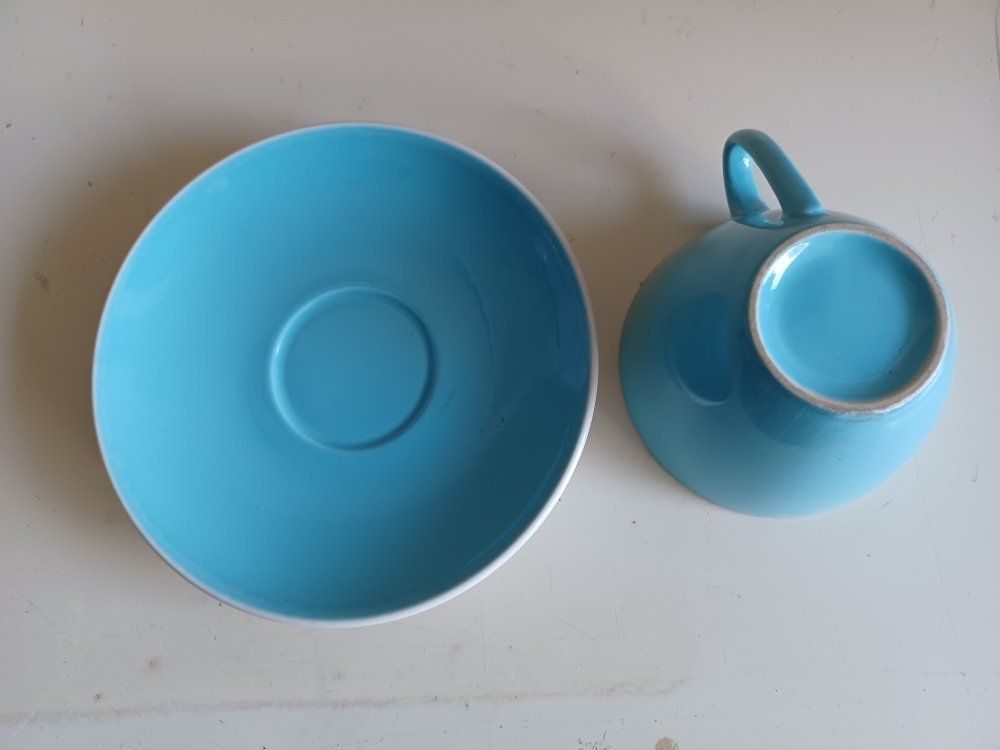 Rössler Tazze: RÖSSLER Tasse und Untertasse BLAUE -B30 – Usato da Morges venduto da vimajes12 2