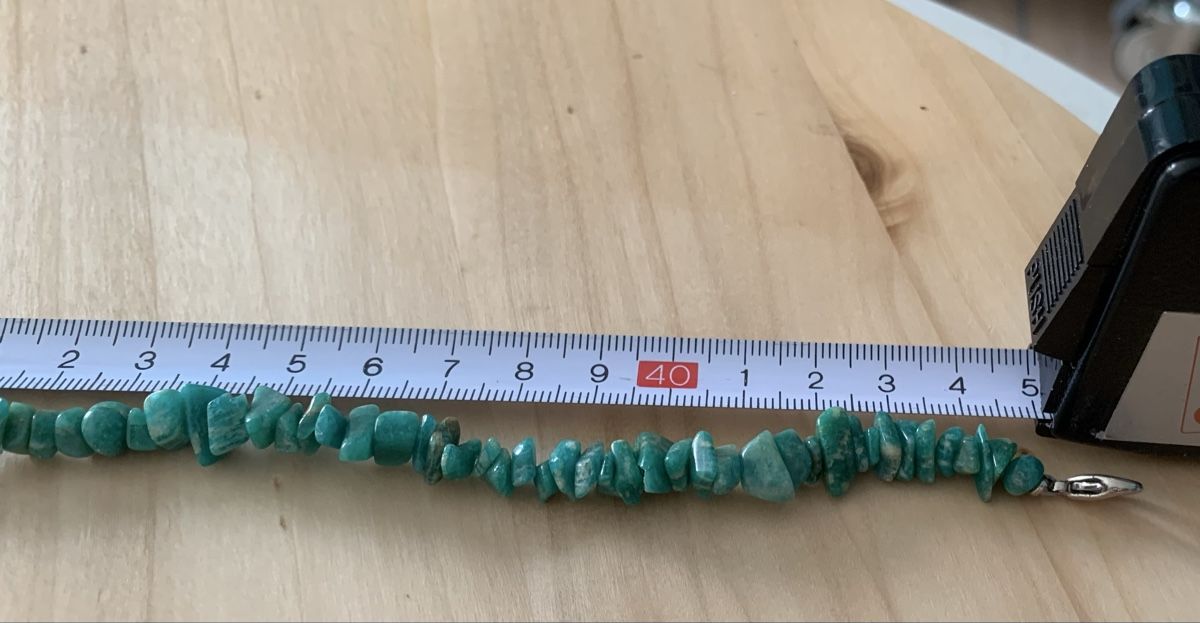 Catenine: Turquoise Necklace Chip Beads 45cm Good Condition – Usato da Basel venduto da cat_sq5m 2