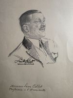 signiertes Kunst Blatt Persönlichkeit 1935