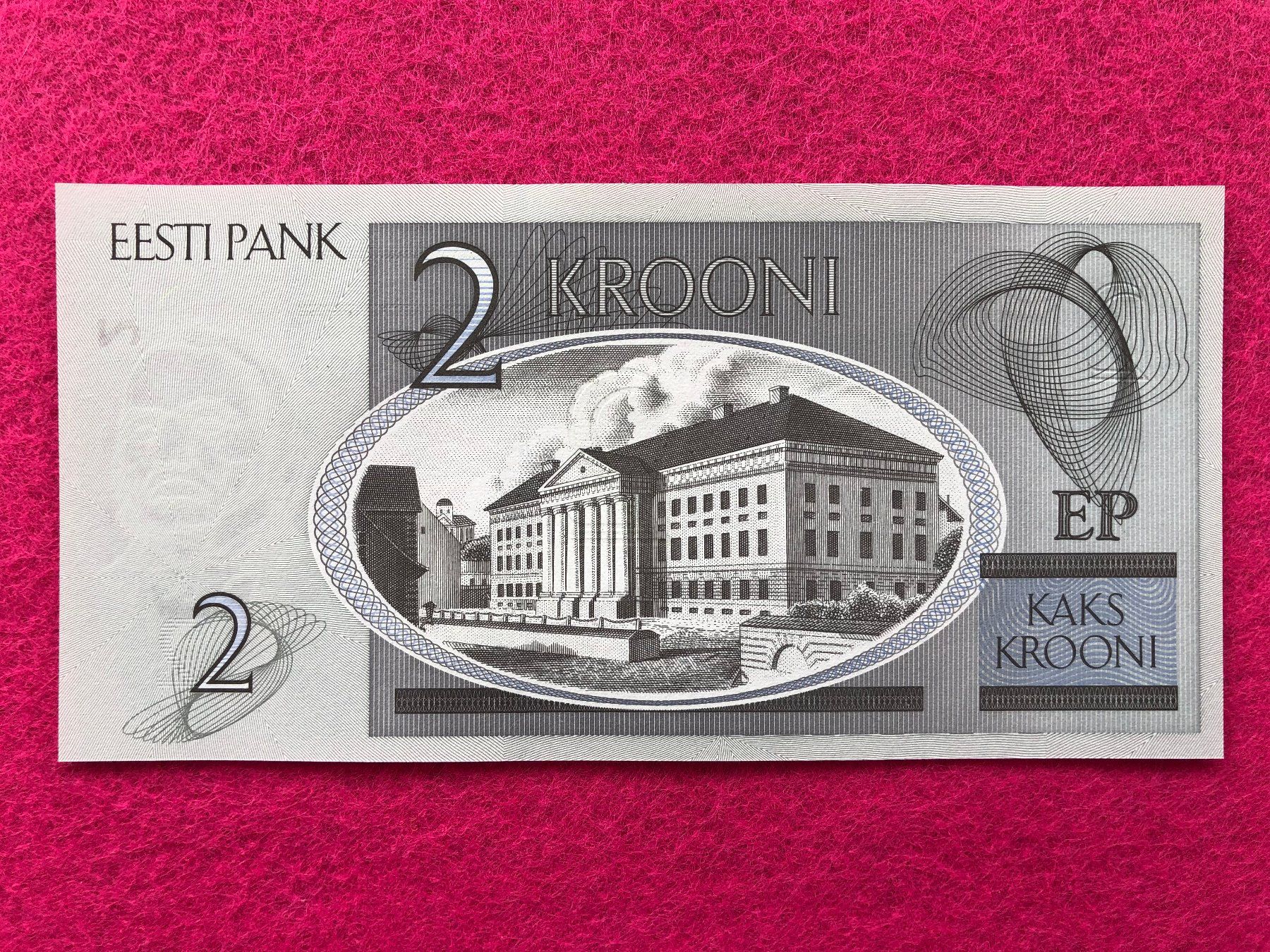 Banknoten: Estland 2006 - 2 Krooni UNC – Neu und originalverpackt aus Pfäffikon SZ von Sieben77 1