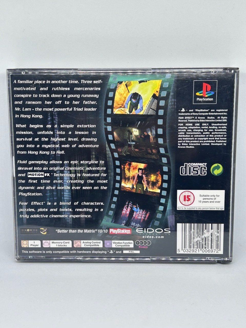 Sony Giochi: Fear Effect Sony PlayStation 1 – Usato da Giubiasco venduto da LorisVale 1