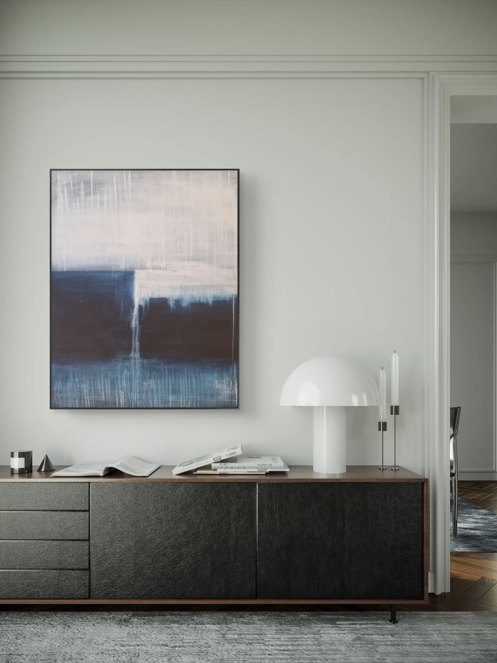 Tableaux: Originales abstraktes Gemälde 80x100cm mit Rahmen – Neuf (Voir description) à Urdorf par Contra8 3