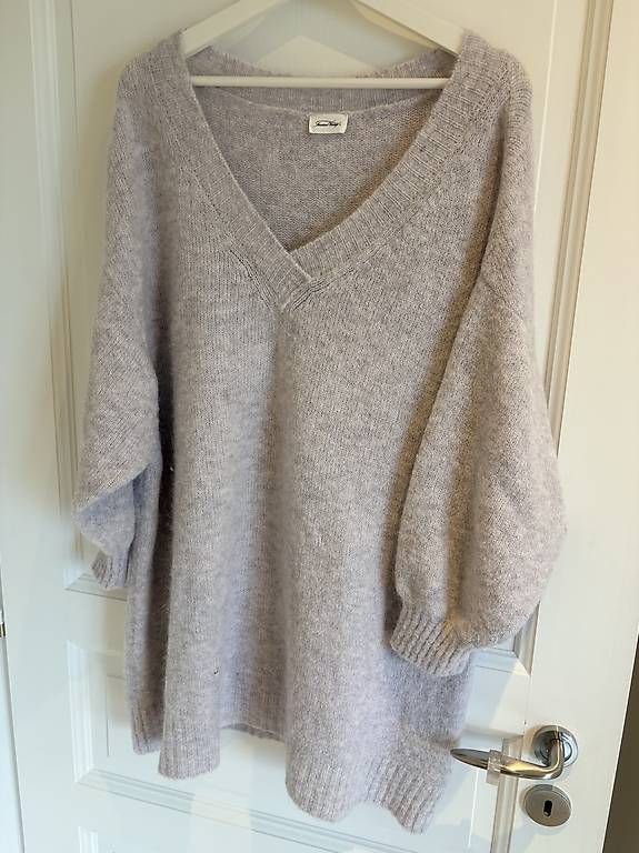 Pullover & Sweatshirts: Pull oversize en maille grise-beige American Vintage – Gebraucht aus Chardonne von any_yq5q 4