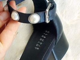 CLAUDIE PIERLOT SANDALE SCHUHE PUMPS LEDER 38 top zu Kleid