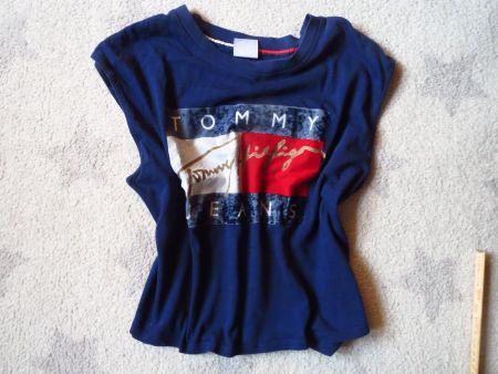 stylisches TOMMY HILFIGER Damen Shirt/ Crop Top Gr L