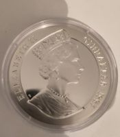 Gibraltar Silbermünze Elizabeth II 1993 neuwertig
