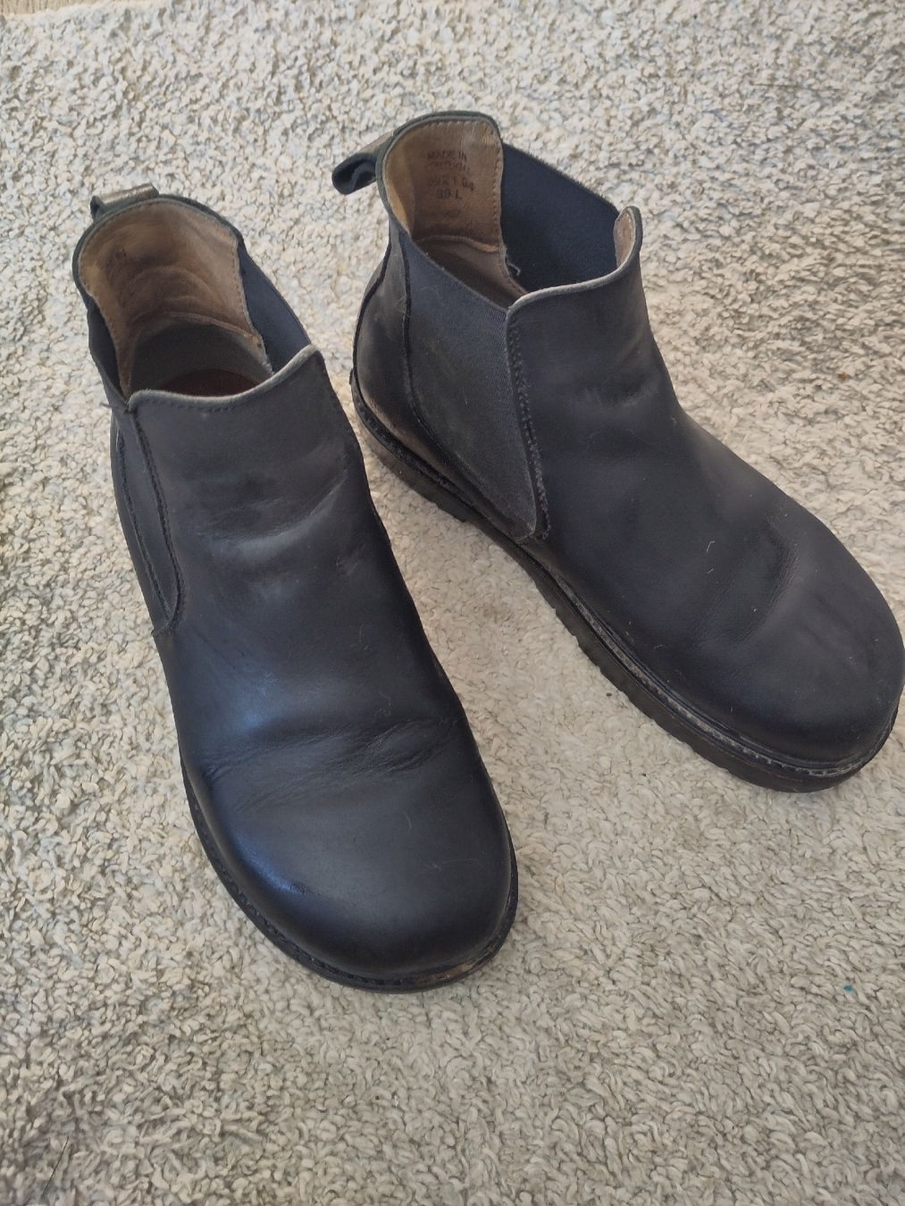 Birkenstock Scarpe da uomo: Schwarze Leder Boots Birkenstock – Usato da Ettenhausen TG venduto da Laib 1