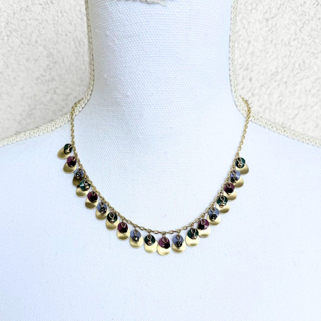 Ketten: Collier Doré avec Couleurs – Gebraucht aus Vevey von secondlifevevey