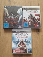 3x Assasins Creed PS3 Revelations, Creed II, Brotherhood