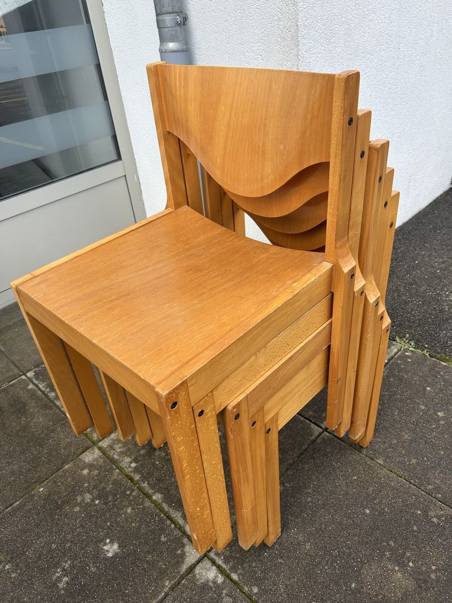 Horgen Glarus Sedie: Chaise vintage Horgen Glarus, empilable, – Usato da Thierrens venduto da Bigla 1