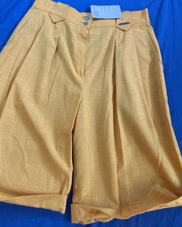 Elegante Giesswein Twillhose Senfgelb –  Leinenmix GR. 44