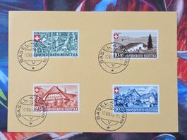 CL33 Document + Timbre Suisse 1946