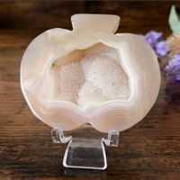 ✲ Drusy Jelly Achat Apfel ✲ 76g / 65mm Apple Agate