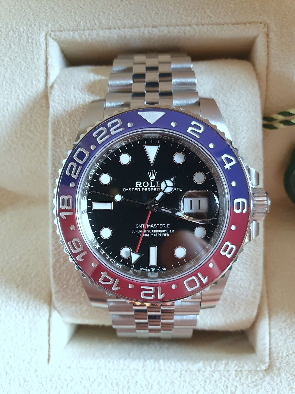 Rolex Orologi: Rolex GMT-MASTER II 126710BLRO 2023 MARK 2 mint condition – Nuovo (secondo la descrizione) da Genève venduto da VMVI