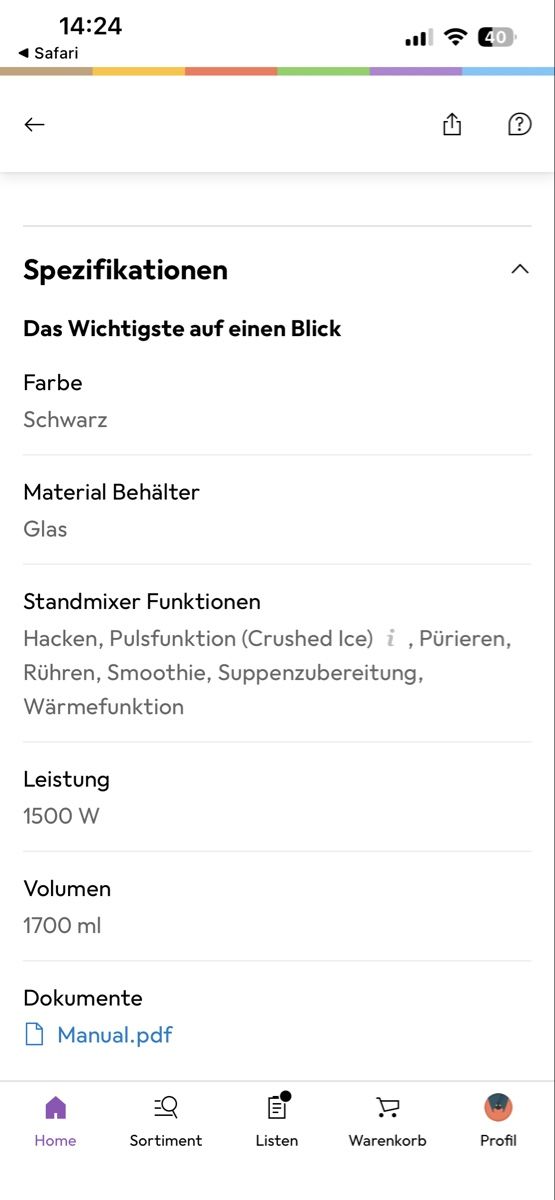 Rotel Elettrodomestici da cucina: Rotel Smoothie- & Soupmaker – Usato da Bern venduto da begtek 1