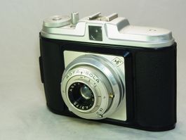 120er Kamera Agfa Isola Agnar 75mm & Agfalux Blitz #q1