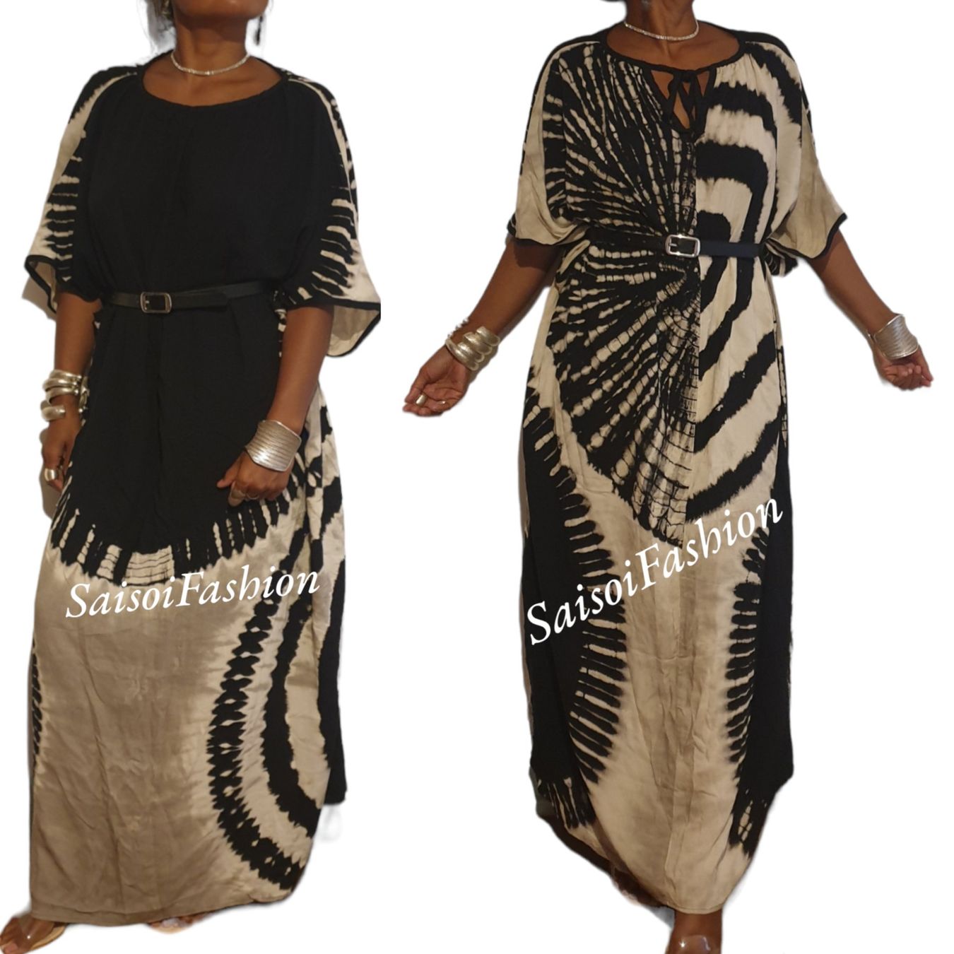 Vestiti: Sommer blackWax Batik Handmade Klassisch-elegantes Maxikleid – Nuovo e nell'imballaggio originale da Ebmatingen venduto da SaisoiFashion 3